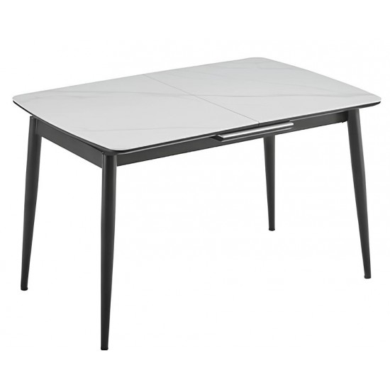 Стіл Лейк обідній розкладний 1200/1500х800х750 білий глянець 1