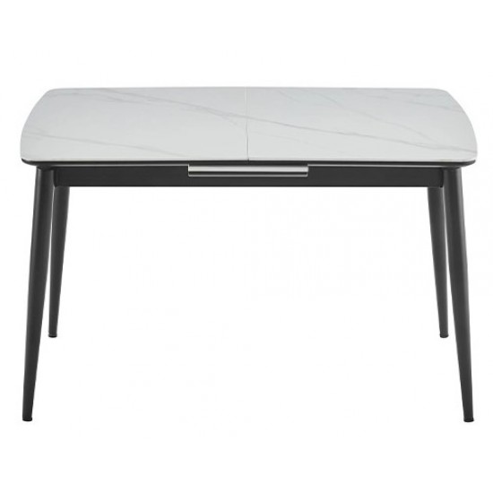 Стіл Лейк обідній розкладний 1200/1500х800х750 білий глянець 2