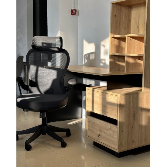 Компьютерный стол HECTOR_D/C_L 150х60 Дуб артизан / Черный 7