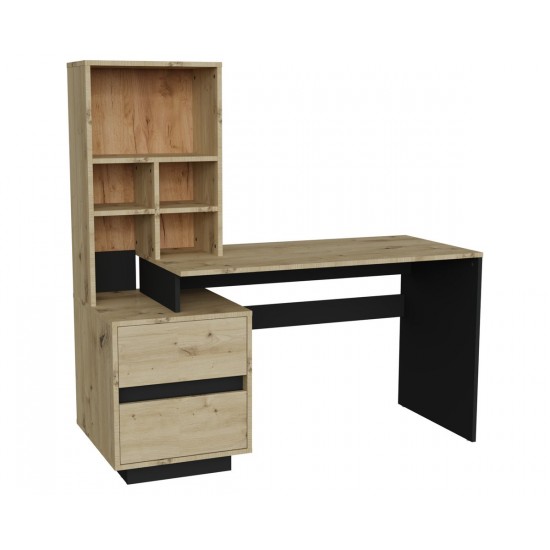 Компьютерный стол HECTOR_D/C_L 150х60 Дуб артизан / Черный 1