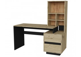 Компьютерный стол HECTOR_D/C_R 150х60 Дуб артизан / Черный