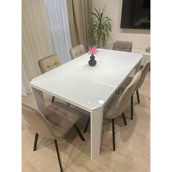 Стул EARI черный каркас/темный беж CDBL-40 5