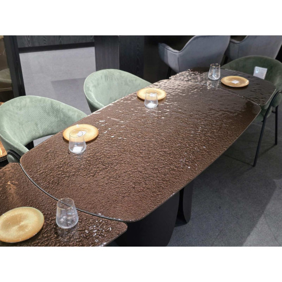 Стіл обідній розкладний EDGAR 160(240)*90 бронзовий/коричневий 14