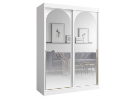 Шафа-купе MODIN 150 150х215х65 білий / золотий