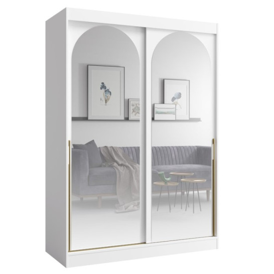 Шафа-купе MODIN 150 150х215х65 білий / золотий 1