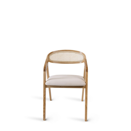 Стул обеденный FRAME CANE Дерево / Ткань на выбор 4