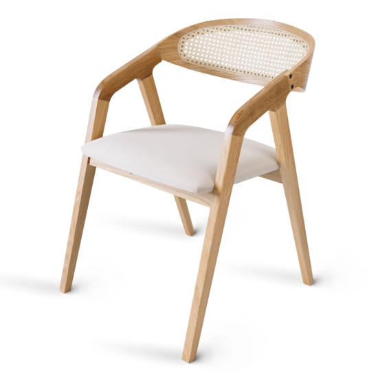 Стул обеденный FRAME CANE Дерево / Ткань на выбор 1