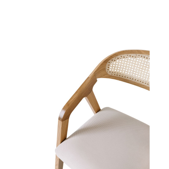 Стул обеденный FRAME CANE Дерево / Ткань на выбор 6