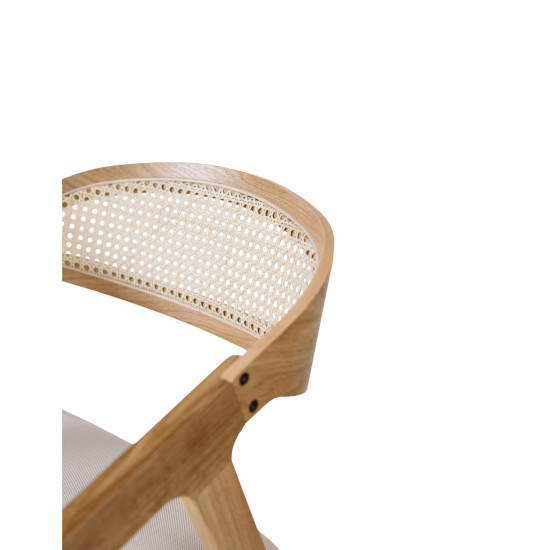 Стул обеденный FRAME CANE Дерево / Ткань на выбор 7