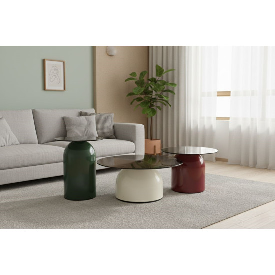 Журнальный столик KENTUCKY Серое стекло / Цветные (к-кт) 13