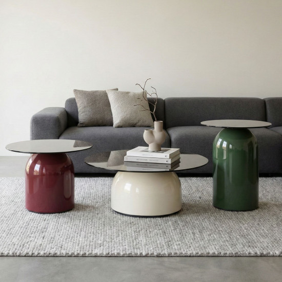 Журнальный столик KENTUCKY Серое стекло / Цветные (к-кт) 1