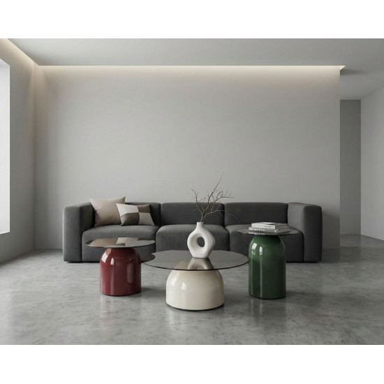 Журнальный столик KENTUCKY Серое стекло / Цветные (к-кт) 4