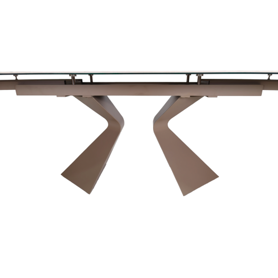 Обеденный раскладной стол LAURA CERAMIC 160(240)*90 Бежевый мат / Бежевый  7