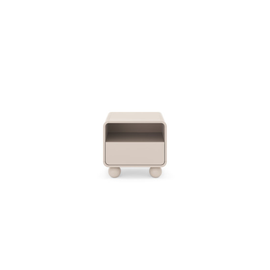 Тумба приліжкова Perfect Home Albion S55 55x39x50 см кашемір 1 шухляда 4