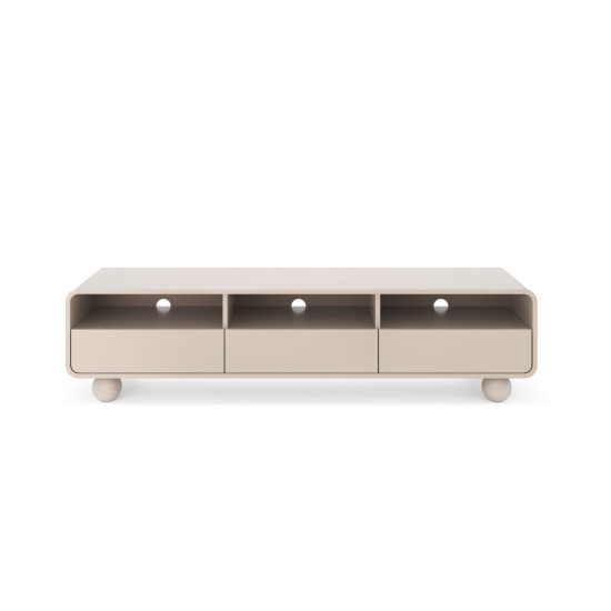 Тумба під ТВ Perfect Home Albion RTV180 180x39x44 см кашемір 3 шухляди 3