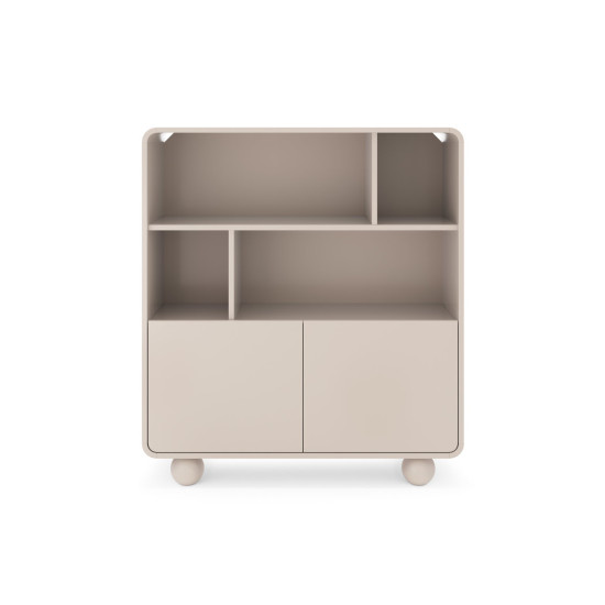 Стеллаж Perfect Home Albion RG108 108x39x121 см кашемир 4 полки 2 дверцы 5