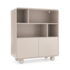 Стеллаж Perfect Home Albion RG108 108x39x121 см кашемир 4 полки 2 дверцы