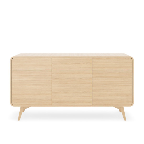 Комод Perfect Home Helion KSZ160 160x39x84 см дуб Виченца 3 дверцы 3 ящика 3