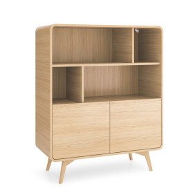 Стеллаж Perfect Home Helion RG108 108x39x130 см дуб Виченца 4 полки 2 дверцы