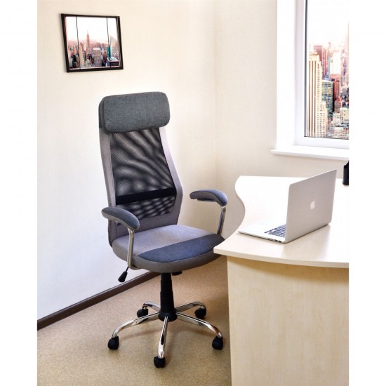 Компьютерное кресло поворотное Q-336 Серый OBRQ336SZ 7