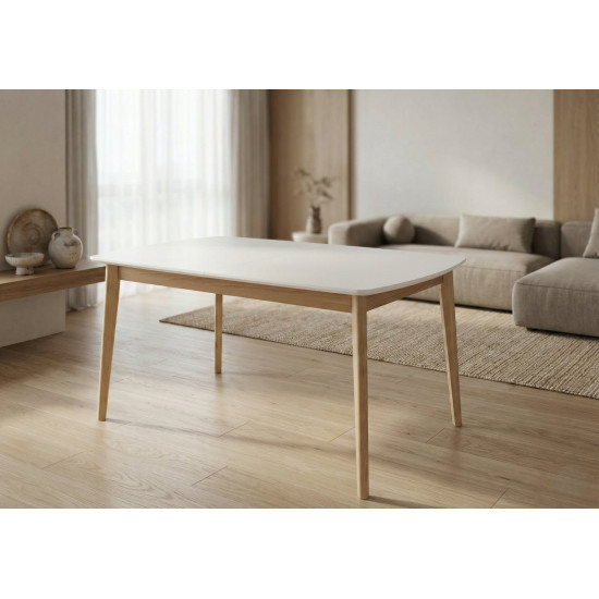 Стол обеденный раскладной Exen II 120(160)х80 см Белый 4