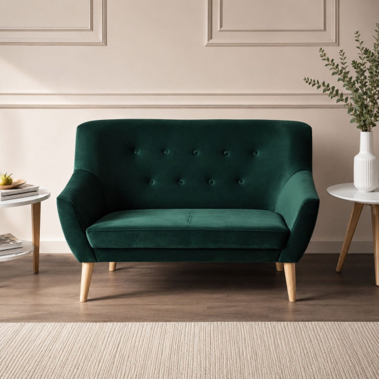 Диван Nordic 2 Velvet Зеленый NORDIC2V78 1