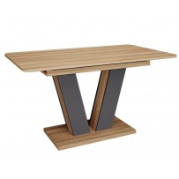 Стол обеденный раскладной Torino 140(180)x80 Блэквуд Ячменной / Графит
