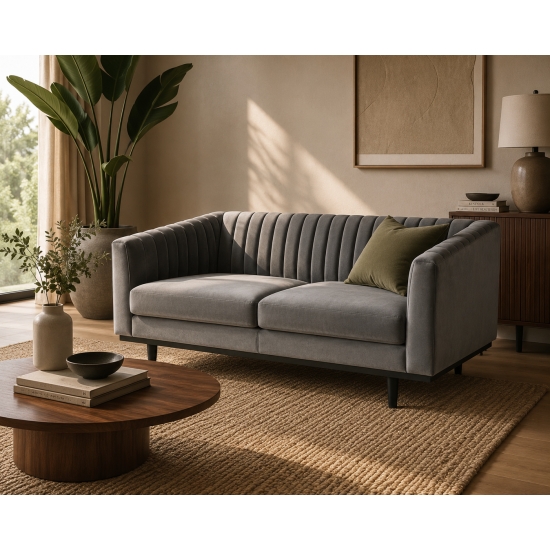Диван Asprey Velvet 2 Серый ASPREY2VSZ14 2