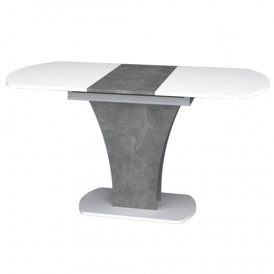 Стол обеденный раскладной Sheridan 110(145)x68 см Белая Аляска / Индастриал 1