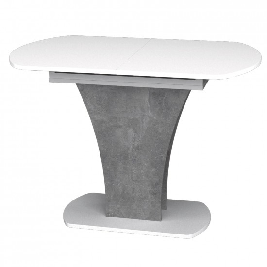 Стол обеденный раскладной Sheridan 110(145)x68 см Белая Аляска / Индастриал 2