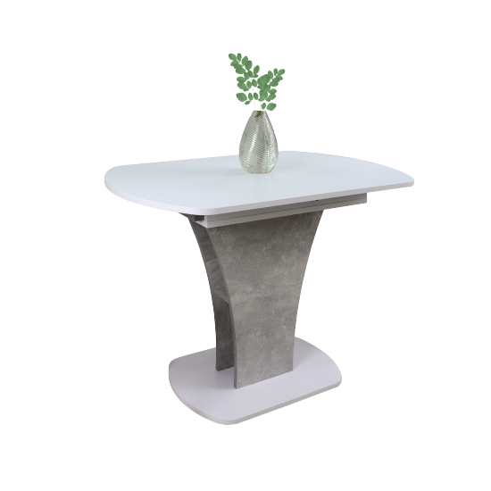 Стол обеденный раскладной Sheridan 110(145)x68 см Белая Аляска / Индастриал 3