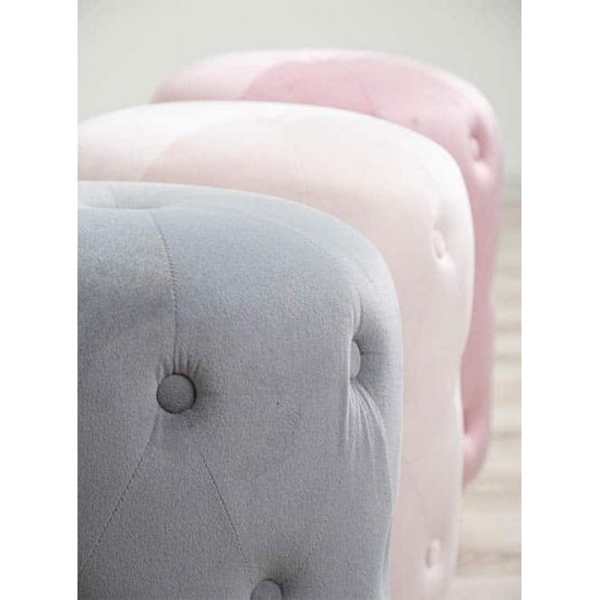 Пуф Чарли мягкий мини светло-розовый 3