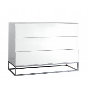 Комод Шайн білий глянець 110x45x82 см.