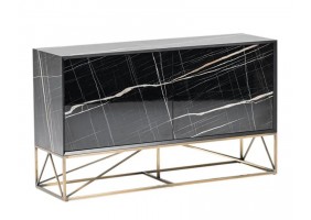 Комод Батерфляй чорний глянець 138x40x80 см.