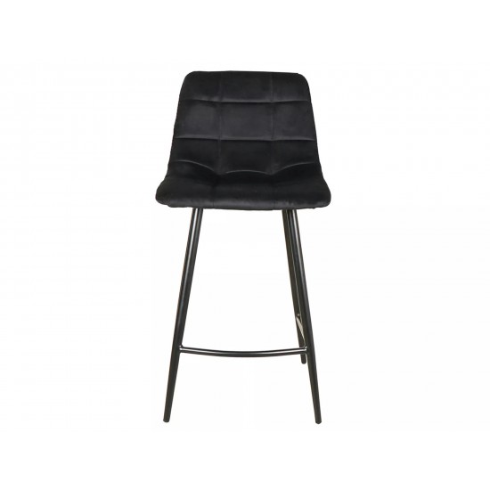 Полубарный стул MILA H-2 VELVET черный каркас / черный MILAH2VCC 3