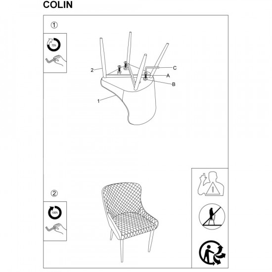 Colin B Velvet Черный COLINBVCC 6