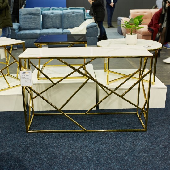 Консоль ESCADA C II белый эффект мрамора / золото 120X40 ESCADACMAZL 5