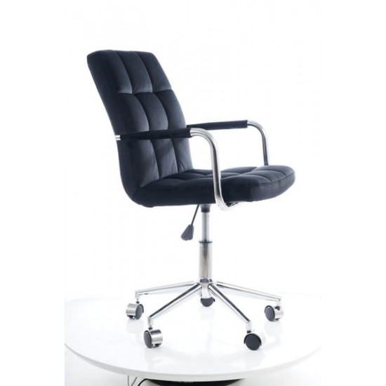 Компьютерное кресло поворотное Q-022 Velvet Черный OBRQ022VC 11