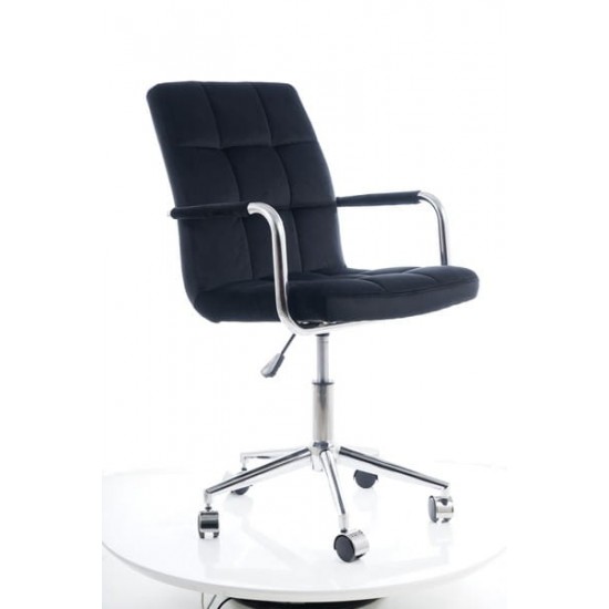 Компьютерное кресло поворотное Q-022 Velvet Черный OBRQ022VC 12