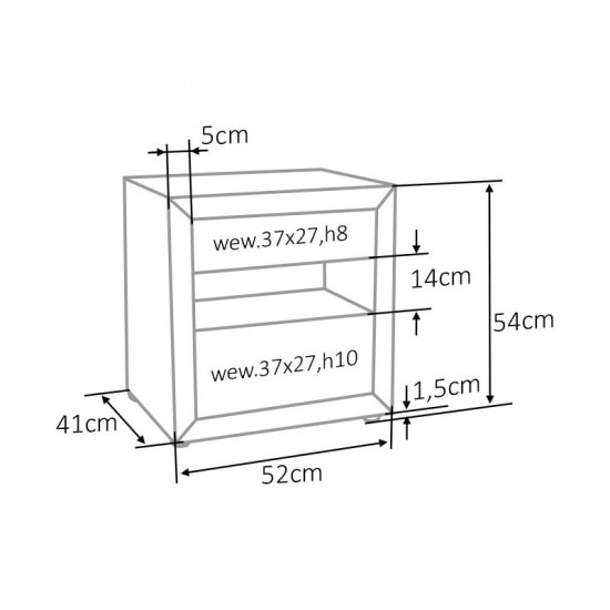 Тумба прикроватная ET-003 VELVET светло-серая BL.03 54*41*52 ET003VJSZ 2