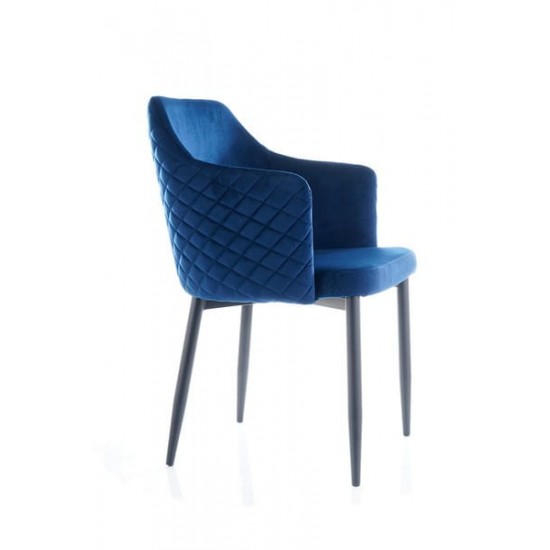 Стул Astor Velvet Синий / Черный ASTORVCGR 9