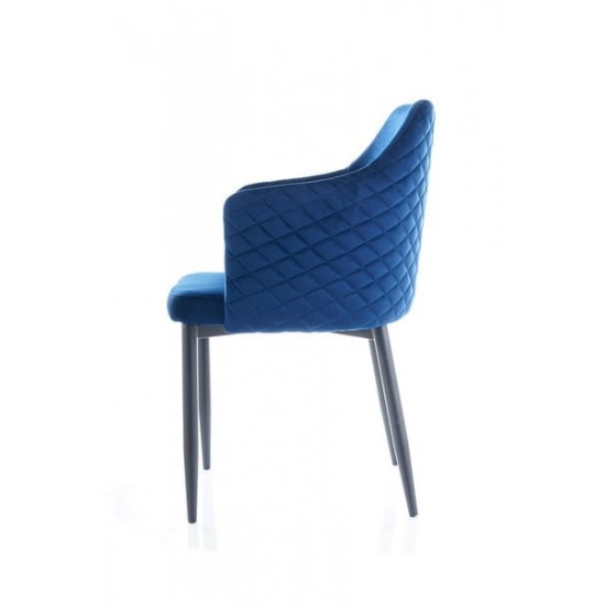 Стул Astor Velvet Синий / Черный ASTORVCGR 5