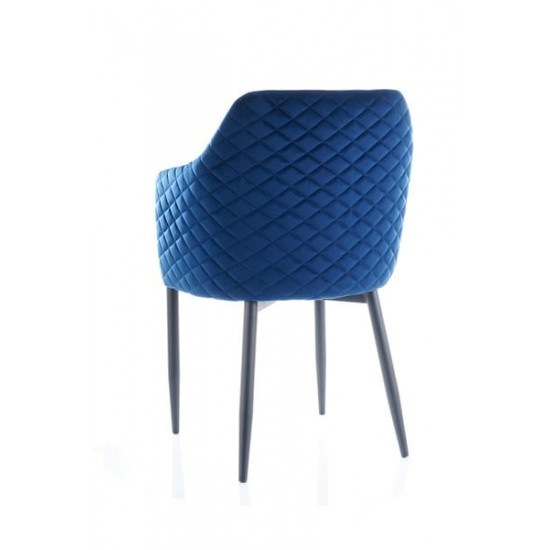 Стул Astor Velvet Синий / Черный ASTORVCGR 6