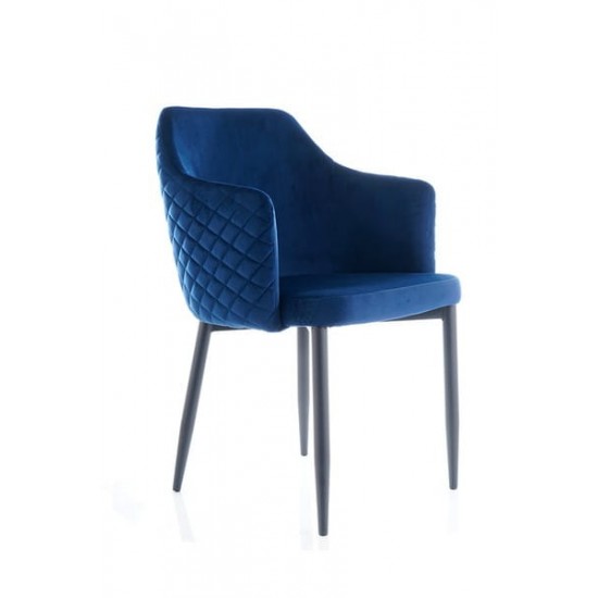 Стул Astor Velvet Синий / Черный ASTORVCGR 10