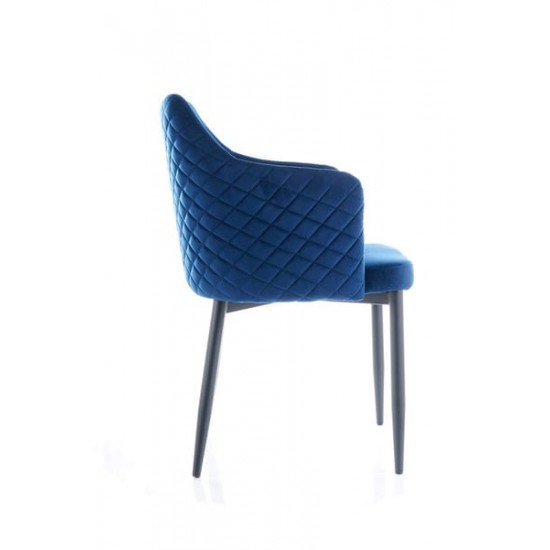 Стул Astor Velvet Синий / Черный ASTORVCGR 8