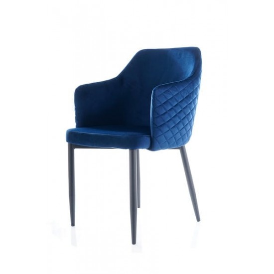 Стул Astor Velvet Синий / Черный ASTORVCGR 4