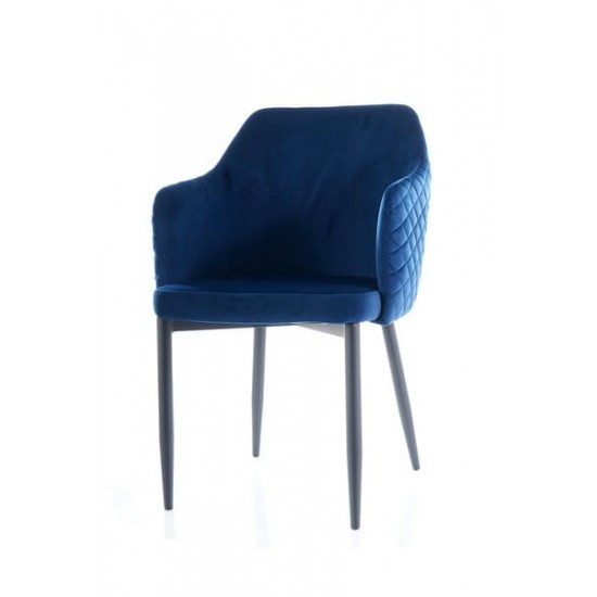 Стул Astor Velvet Синий / Черный ASTORVCGR 3