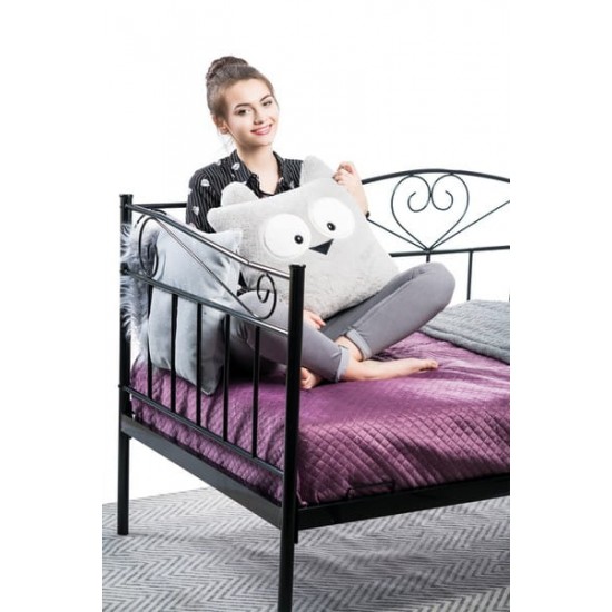 Односпальне ліжко Birma 90X200 Чорний BIRMA 7
