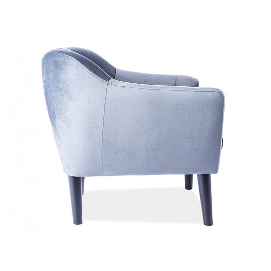 Кресло KARO 1 VELVET карие/бук BL.68 KARO1V68BU 3