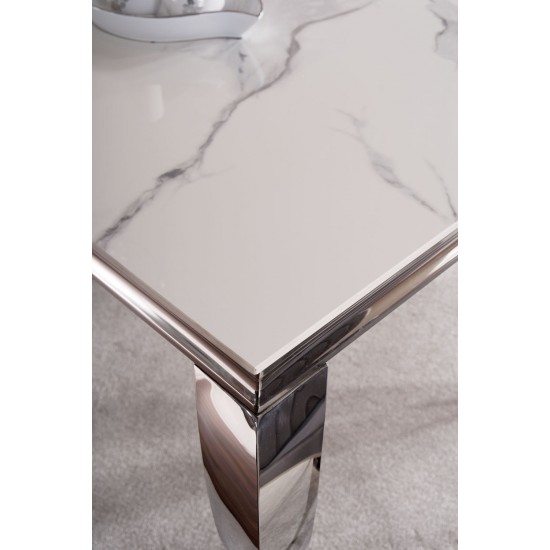 Консоль PRINCE C CERAMIC біла CALACATTA/хром 120*40 PRINCECCBCH120 2